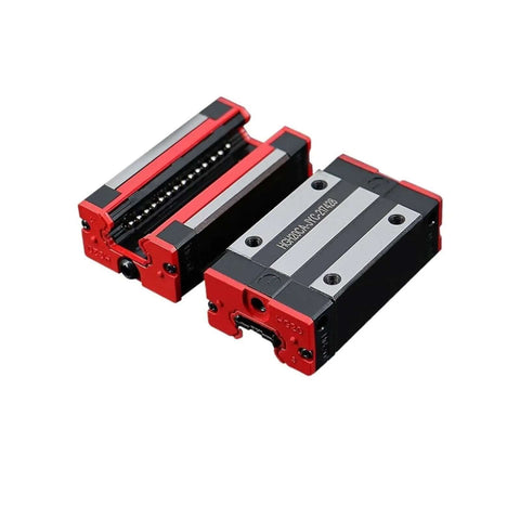 Dope High Precision Linear Guide Rail Kit With HGH15 CA Slider Block For Smooth Motion And Zero Maintenance In Your DIY Projects Up To 1750Mm, red and black steel block