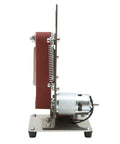 Jauarta Mini Belt Sander With Aluminum Alloy Body side view showing motor, belt, and frame for polishing and grinding metal wood plastic.