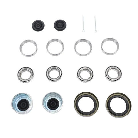 Two Set All In One Boat Trailer Axle Hub Wheel Bearing Kit With Grease Seals And Cotter Pins Fits 16 Inch 2000 2200 Lbs Axles
