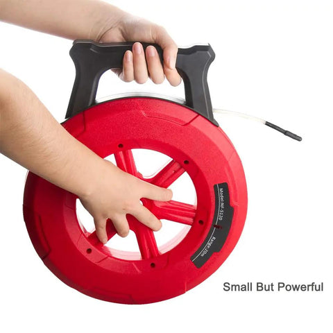 Person holding red Pipe Blockage Detector Water Pipe Locator For Underground Diagnostics and Wall Scanning Wireless Probe