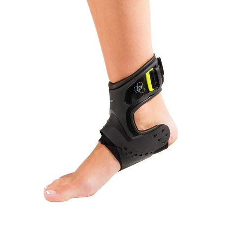 On Demand Ankle Brace For Proactive Stability And Injury Prevention Supports Football Soccer Basketball Lacrosse Volleyball Medium Right Black Molded TPU Shell For Natural Motion And Strong Guard