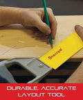 Pro Grade PVC Saw With 12 Inch Blade And Level Vial, Cast Aluminum Handle, 45 And 90 Degree Markings, Cuts PVC, ABS, Plasterboard