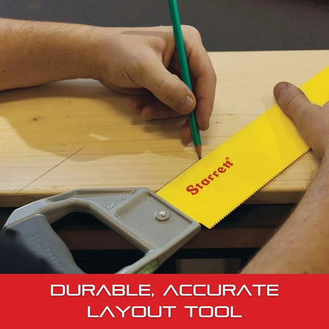 Pro Grade PVC Saw With 12 Inch Blade And Level Vial, Cast Aluminum Handle, 45 And 90 Degree Markings, Cuts PVC, ABS, Plasterboard