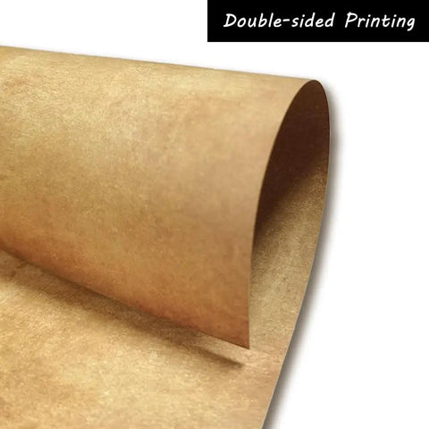 Close-up of Old School Vintage Letter Paper Pack With 60 Sheets, Aged Double Sided 8.5 By 11 Inch 120Gsm Printer Paper