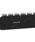 Six Round Side Saddle Shell Holder For 12 Gauge Shotguns With Durable Polymer And Aluminum Backing Plate Quick Reload Easy Mount No Gunsmith Needed Fits 870 1100 1187 Black showing side view