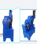 Heavy Duty 220V Electric Riveting Machine With Pure Copper Motor side view showcasing pressure gauge and foot switch.