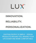 Brand slogan highlighting innovation, reliability, and personalization for Line Voltage Programmable Thermostat With 5 2 Day Schedule.