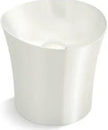 Tall Vessel Pedestal Bathroom Sink Without Overflow With Round Basin, No Faucet Holes, Needs Wall Or Counter Mount Faucet