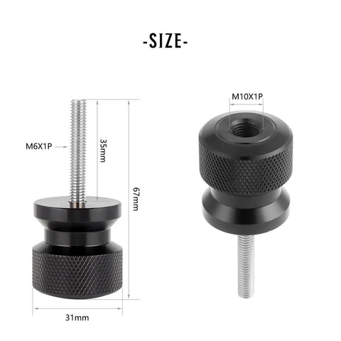 Shifter Alignment Tool Adapter For Road Bikes, Derailleur Hanger Gauge Extension, CNC Aluminum and Stainless Steel, 67mm Height