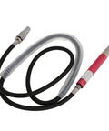 Dead Lightweight Slick Pneumatic Air Pencil Die Grinder Featuring 58000Rpm Power and One Quarter Inch Inlet with M3 Collet hose and grip.