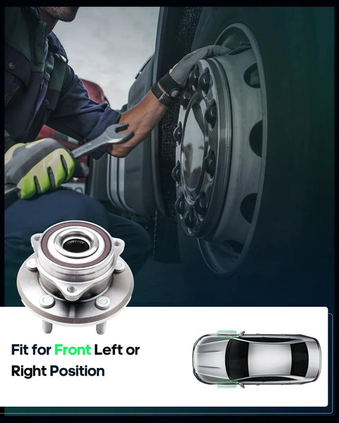 Front Wheel Hub Bearing Assembly 513324 for Dodge Durango 2011-2018 and Jeep Grand Cherokee 2011-2018 installed on vehicle