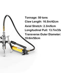 Heavy Duty 50 Ton Hydraulic Gear Puller With Split Type Bearing Puller Tool for Auto Repair, steel claws and detachable pump