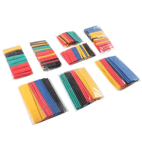 164 Piece Heat Shrink Tubing Kit 2 To 1 Wire Cable Assortment In Five Colors Waterproof Electrical Insulation Tube packaging