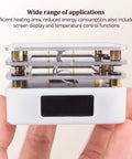 65W Mini Hot Plate Soldering Station For SMD Preheating And Desoldering, compact design with LED display in a hand