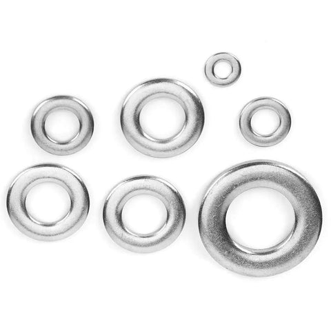 Assorted Your Go To Flat Washer Kit 720 Pieces Set In 304 Stainless Steel Assortment Sizes From M3 To M12 Rust Resistant Gasket Washers