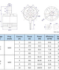 Technical drawing of Buttery Smooth A2212 Brushless Motor Set 920KV specifications and dimensions in mm for drone use.