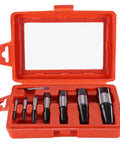 8-Piece Broken Screw Extractor Set For Damaged Screws, Rusted Bolts And Pipe Fittings, Pro-Grade Easy Out Kit With Durable Storage Case