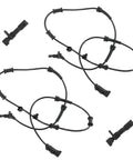 Heavy Duty Front And Rear Abs Wheel Speed Sensors For Jeep Wrangler Three Liter Engines 2007 Through 2017 displayed on a white background.
