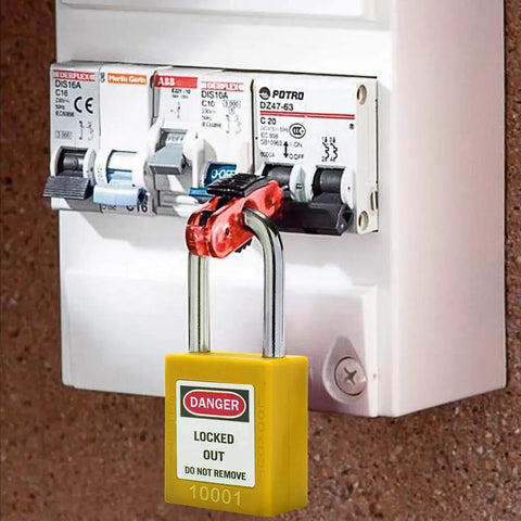 Heavy Duty Shop Grade Lockout Tagout Kit With Keyed Different Yellow Safety Padlocks And Tags For Electrical Breaker Plug Lockout Station Crew Tested Gear That Actually Stays On The Job