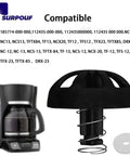 Two Pack Spring Loaded Brew Basket Stopper Kit For Universal Coffee Machines, Replacement Parts Compatible With 990117900 And 990237500