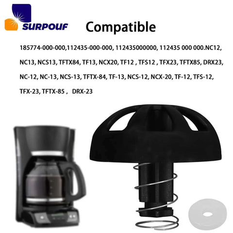 Two Pack Spring Loaded Brew Basket Stopper Kit For Universal Coffee Machines, Replacement Parts Compatible With 990117900 And 990237500