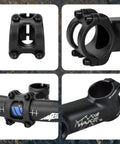 Dope Bike Stem For MTB E-Bike And Road Bikes, 31.8mm handlebar, 1-1/8 inch fork, 7° and 35° options, black material close-up