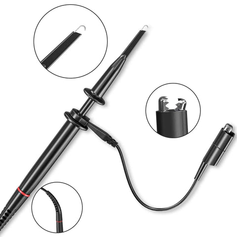 High Voltage Oscilloscope Probe P4100 Pro Grade Kit with accessories, test leads, ground clip, 100 MHz, 2000 V, 100:1 attenuation.
