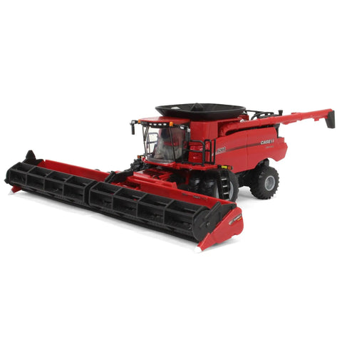 1/64 Axial-Flow 8260 Combine Diecast Model with 40Ft Draper Head and Foldable Unloading Auger angled view