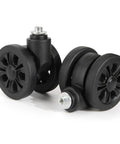 2 Pack Luggage Wheel Replacement Set For Suitcases, 55 Mm Diameter, 25 Mm Axle, Universal Silent 360 Degree Spinner Wheels