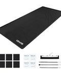 Heavy Duty Containment Mat For Garage Floor 7 Ft 9 In By 18 Ft Non Slip PVC Waterproof Floor Protector With Cleaning Squeegee