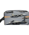 Fighter Jets Print Toiletry Bag For Men Travel Organizer Dopp Kit Shaving Case Water Resistant Oxford Cloth Compact Travel