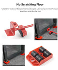 Haul Heavy Gear With Ease Use This Durable Furniture Lifter Tool Set Featuring Smooth Gliding Wheels And Sliders for safe floor transport.