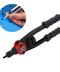 Awesome ZJchao 13in Rivet Nut Tool Kit With M10 Screw Set Including Heavy Duty Chrome Steel Mandrel And Robust Arm For Auto Repair Work, black hand tool