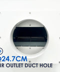 Air outlet duct hole with Φ24.7cm size for Heavy Duty Portable Air Conditioner Rock Solid Industrial Spot Cooler.