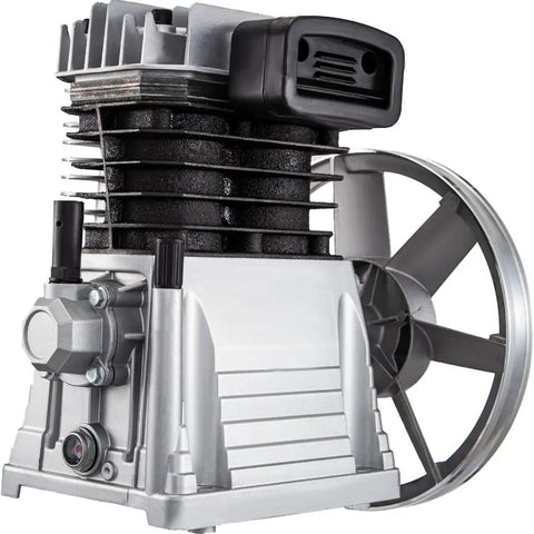 Two Cylinder Air Compressor Head Pump For Excavator Pneumatic System, 3HP 375L, 11 CFM 116 PSI, side view