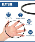 Replacement 151122 Water Filter O Ring 3 Pack For Pentair Pentek Big Blue Housings Compatible With Big Blue 10 And 20 Works With Ace Hardware 4001756 American Plumber 152032 W10 OR APEC O Ring HB Ametek Klee black nitrile O-ring held in hand