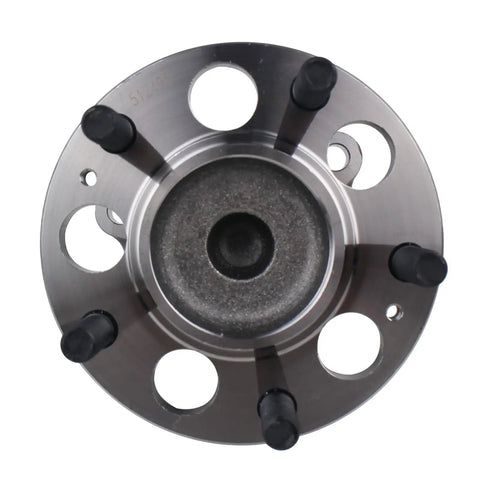 Top Grade 512495 Rear Wheel Hub And Bearing Assembly For 2014 2019 Kia Soul And 2015 2019 Soul Ev overhead view of the hub assembly.