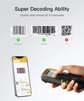Wireless Bluetooth Barcode Scanner With Screen Handheld 1D Code Reader 2.4GHz Portable On The Go For Retail And Warehouse Works With App And SDK BCST49