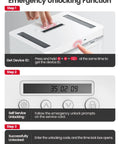 Emergency unlocking tutorial for Metal Phone Lock Box With Timed Lock Up To 365 Days No Override LED Display Kid Proof Lock