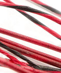 Close-up of a Custom 35 Inch Crossbow String For Barnett Penetrator 2010 And Earlier Replacement Bow String BCY D97 Material Black Tan Finish