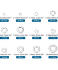 304 Stainless Steel Split Lock Washer And Flat Washer Kit 370 Pieces Assorted Sizes 6 8 10 One Quarter Inch Five Sixteenths Inch Three Eighths Inch Built Tough For DIYers And Pros Home Repair And Projects, size chart