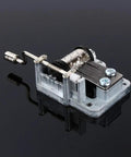 Hand Crank Music Box Movement 18 Note Mechanical Metal Mechanism for DIYers Jewelry Box and Woodworking Projects 7.5cm Length Replacement Part With Pre Drilled Mounting Holes