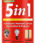 Front view of 5 In 1 Industrial Lubricant Spray With Moisture Displacer Deep Penetrant Rust Blocker And Long Lasting Lubricant