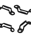 Dead Nuts Secure Hidden Panel Connectors Quick Lock Cabinet Fasteners With Included Screws Black heavy-duty concealed slide buckles