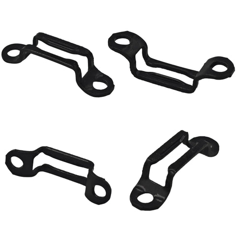 Dead Nuts Secure Hidden Panel Connectors Quick Lock Cabinet Fasteners With Included Screws Black heavy-duty concealed slide buckles