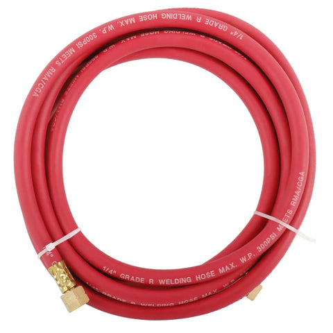Heavy Duty Pro Grade Air Acetylene Welding And Cutting Torch Set With CGA 200 Regulator 1/4 inch 300 PSI Hose coiled