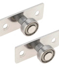 Sliding Door Roller Guide Kit With 17mm Ball Bearing Wheels, Floor Guide And Pulley For Quiet Glide And Smooth Operation