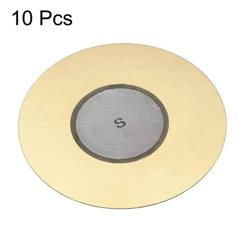 Ten Piezo Discs 50mm Acoustic Pickup Transducers Ceramic Trigger Buzzer For Drum And Guitar High Sensitivity Low Power Pack