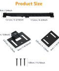 Dimensions of Two Piece Barn Door Soft Close Kit No Drill Version For Sliding Barn Door Hardware