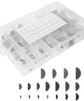 Woodruff Key Assortment Kit 135 Piece Half Moon Keyway Set Carbon Steel M2 M10 For Pulleys And Drive Shafts Pro Grade Precision